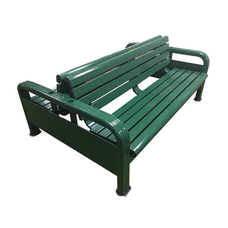 戶外場(chǎng)地鋁合金雙面休息椅